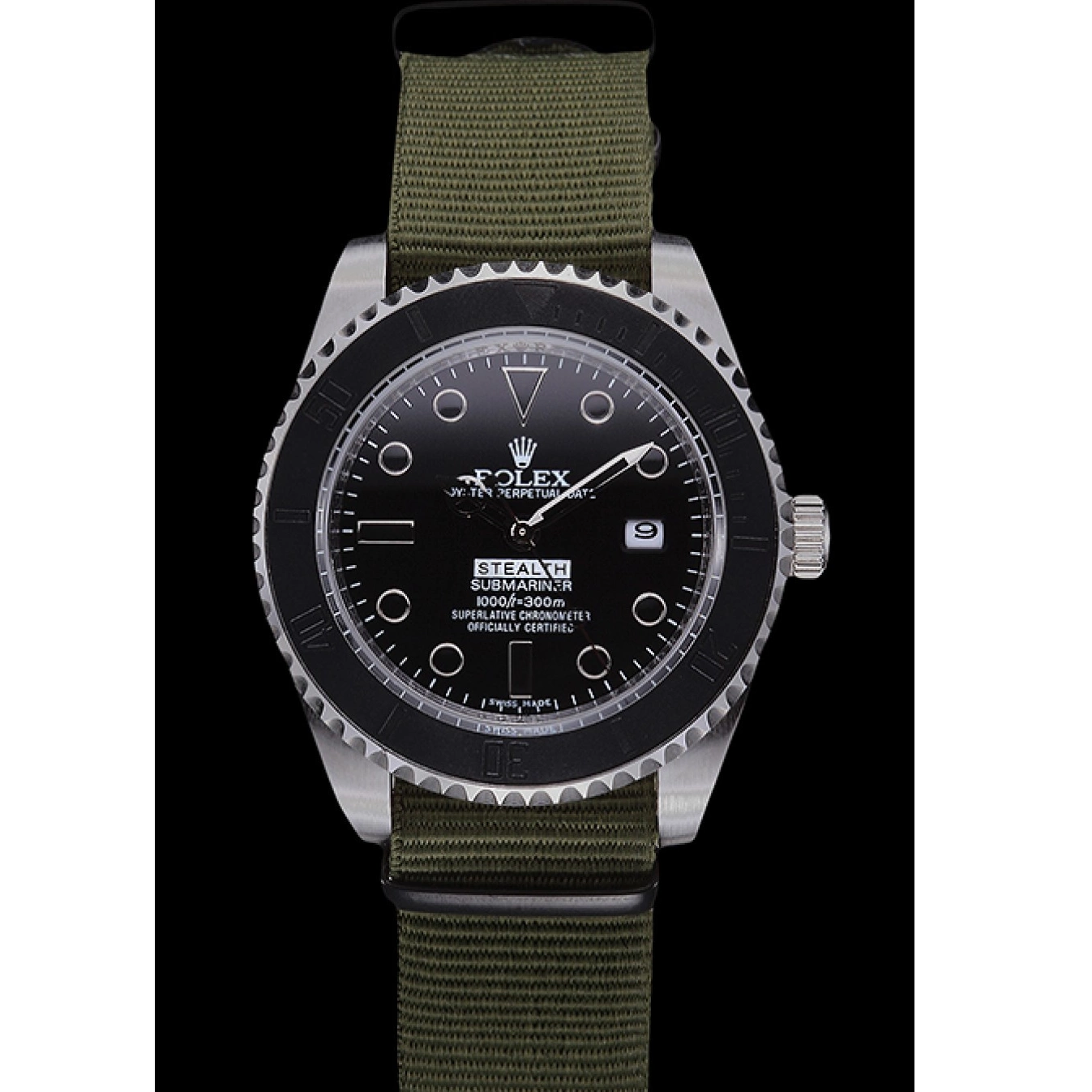 AAA Replica Watches Rolex Submariner 621990 Olive Stealth 0602